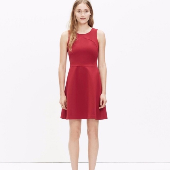 Madewell Dresses & Skirts - MADEWELL Adore Fit and Flare Garnet Wine Red Dress